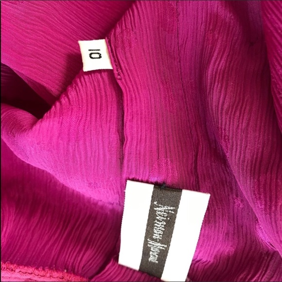 Oscar de la Renta Vintage Pink Peplum Blouse SZ 10 - Picture 5 of 5